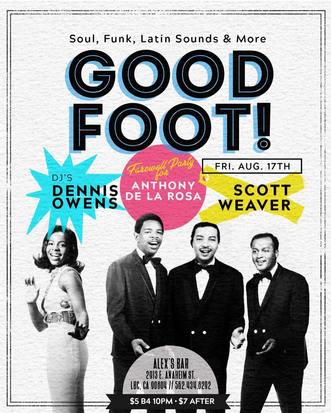 Good Foot flyer, 3 August 2018