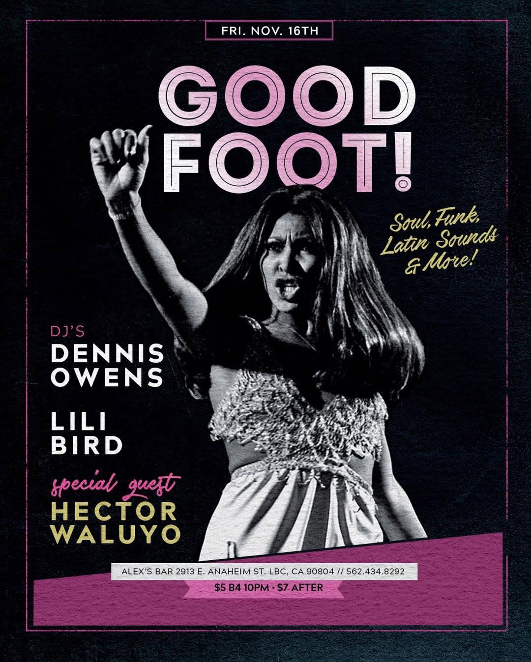 Good Foot flyer, 9 November 2018