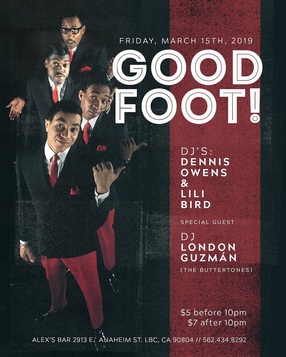 Good Foot flyer, 12 March 2019