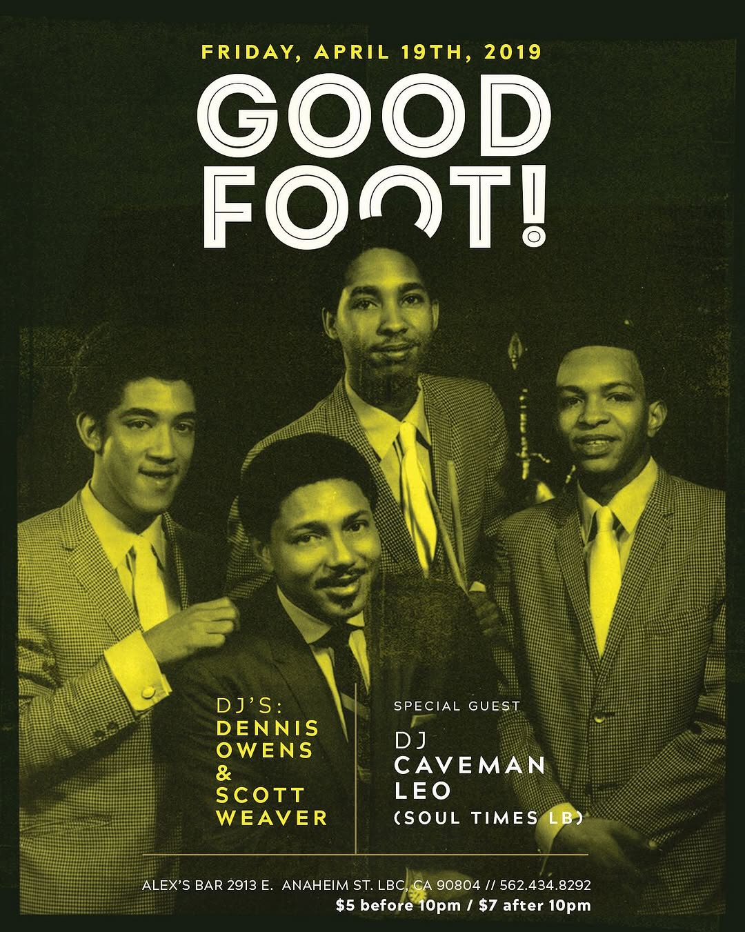 Good Foot flyer, 5 April 2019