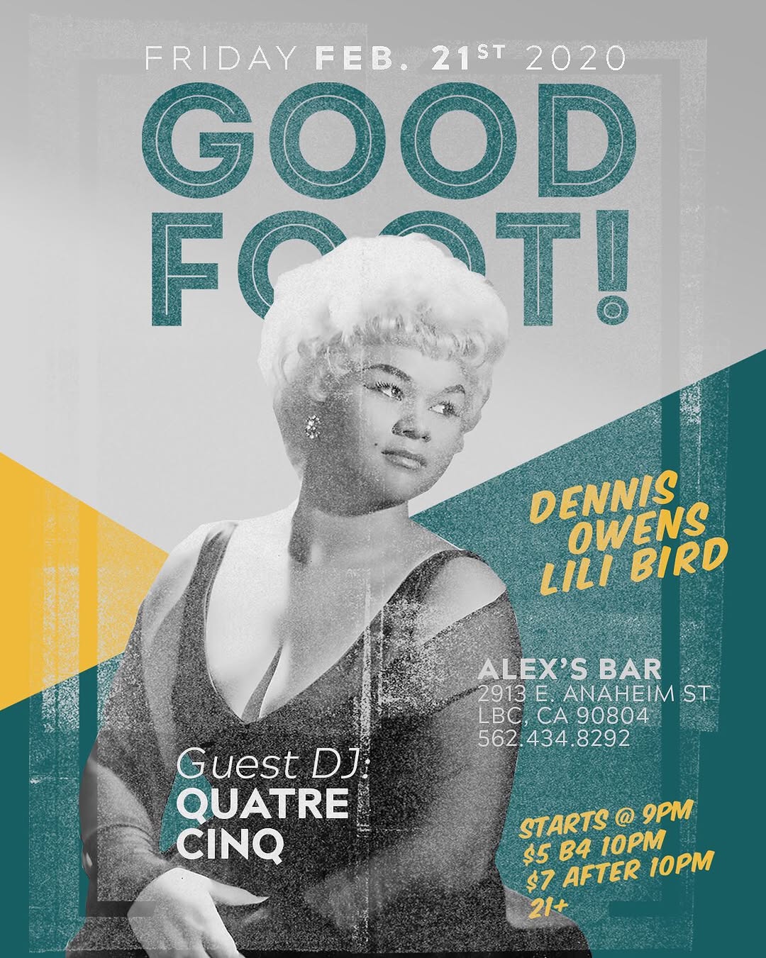Good Foot flyer, 21 February 2020