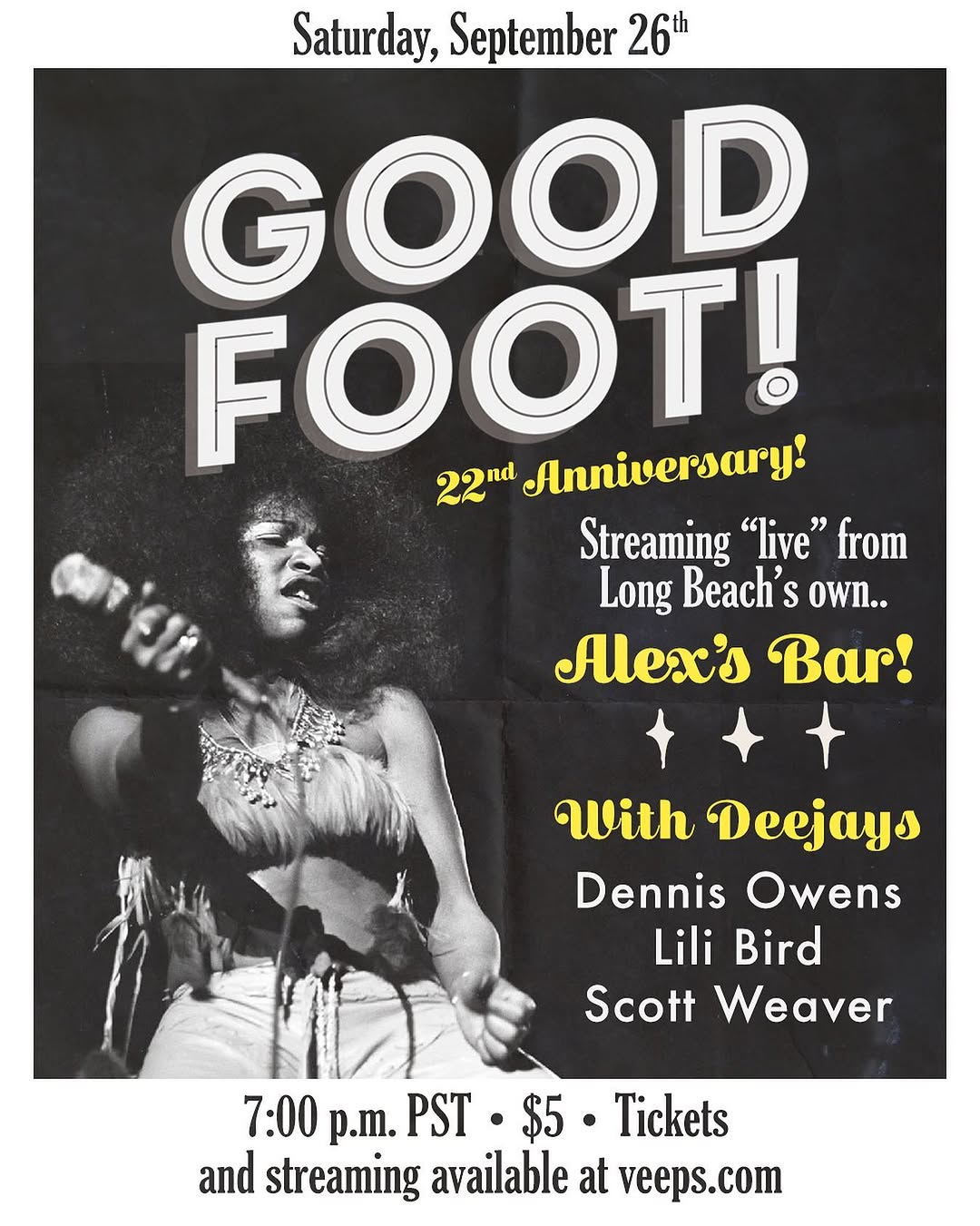 Good Foot flyer, 26 September 2020