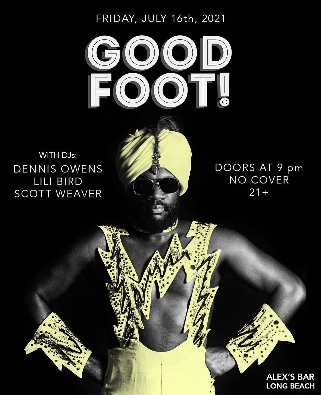 Good Foot flyer, 16 July 2021