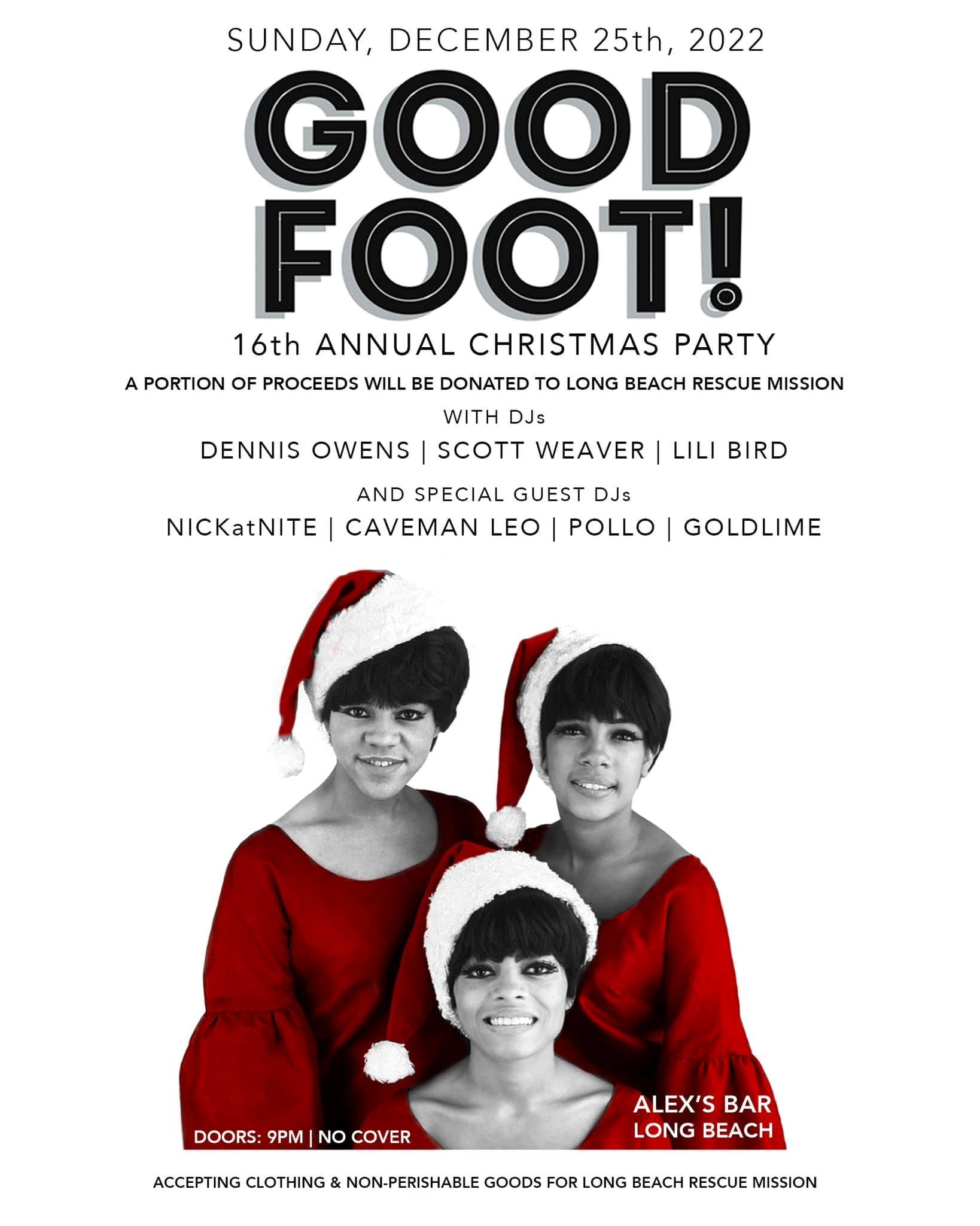 Good Foot flyer, 25 December 2022