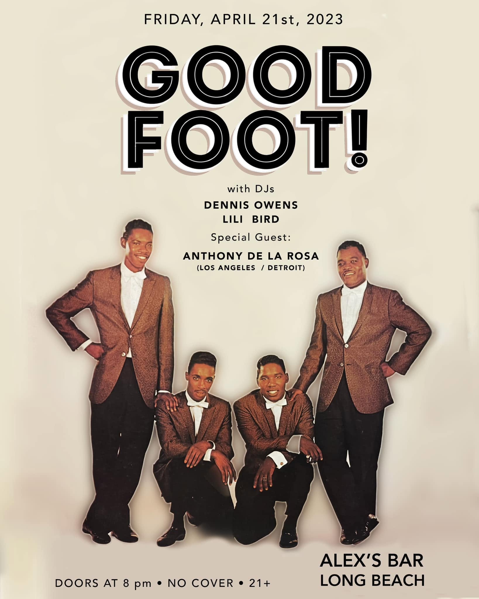 Good Foot flyer, 21 April 2023