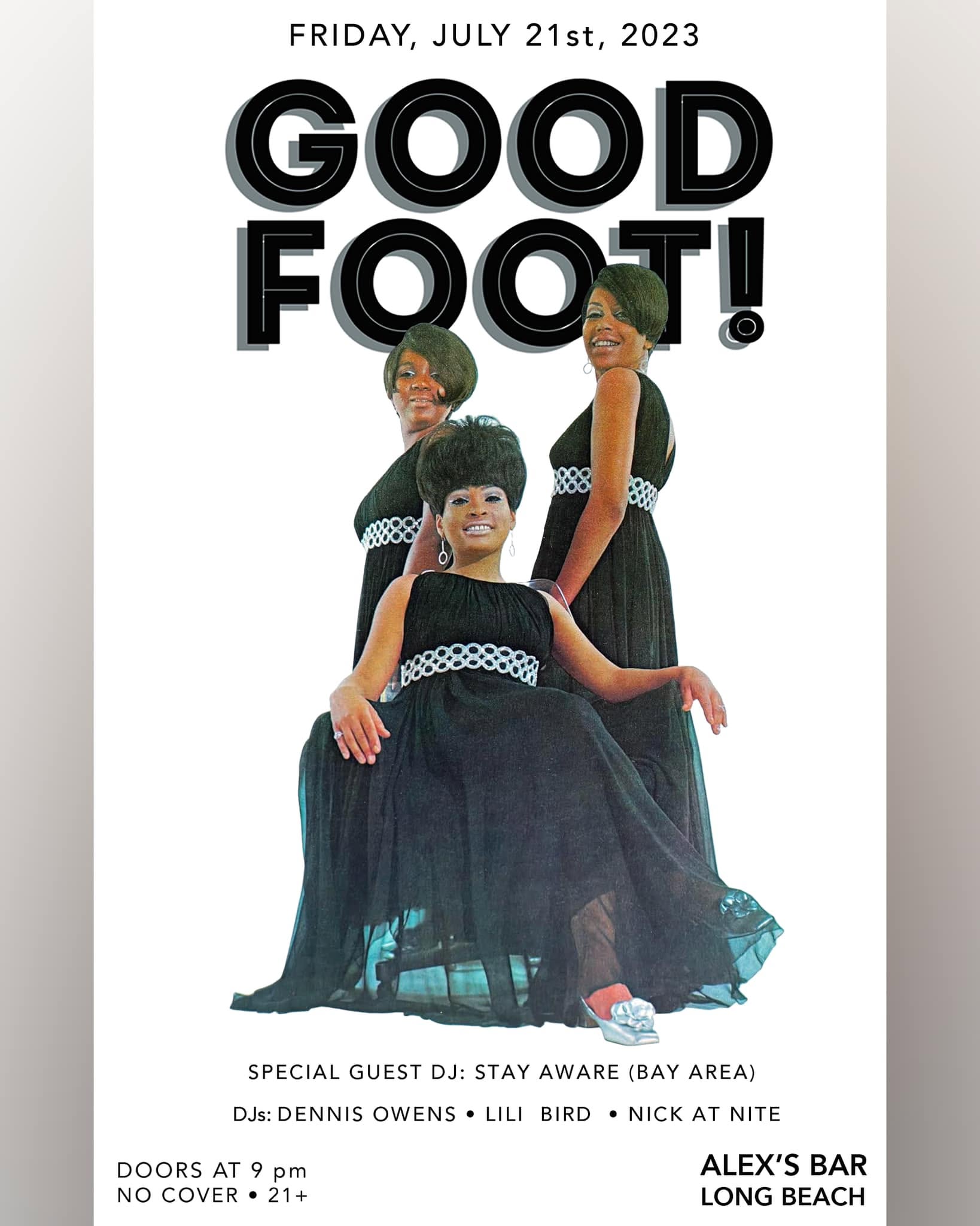 Good Foot flyer, 21 July 2023