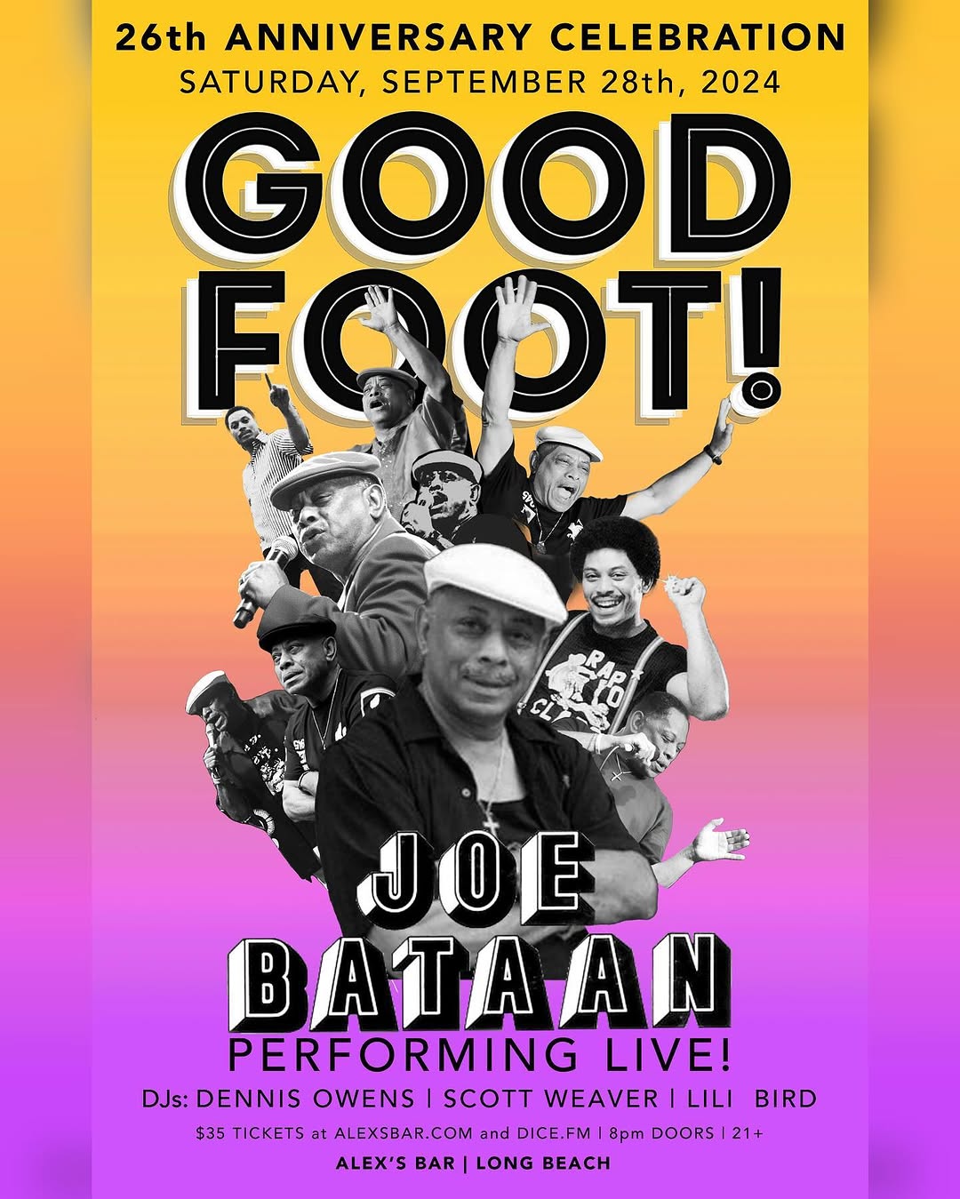 Good Foot flyer, 28 September 2024