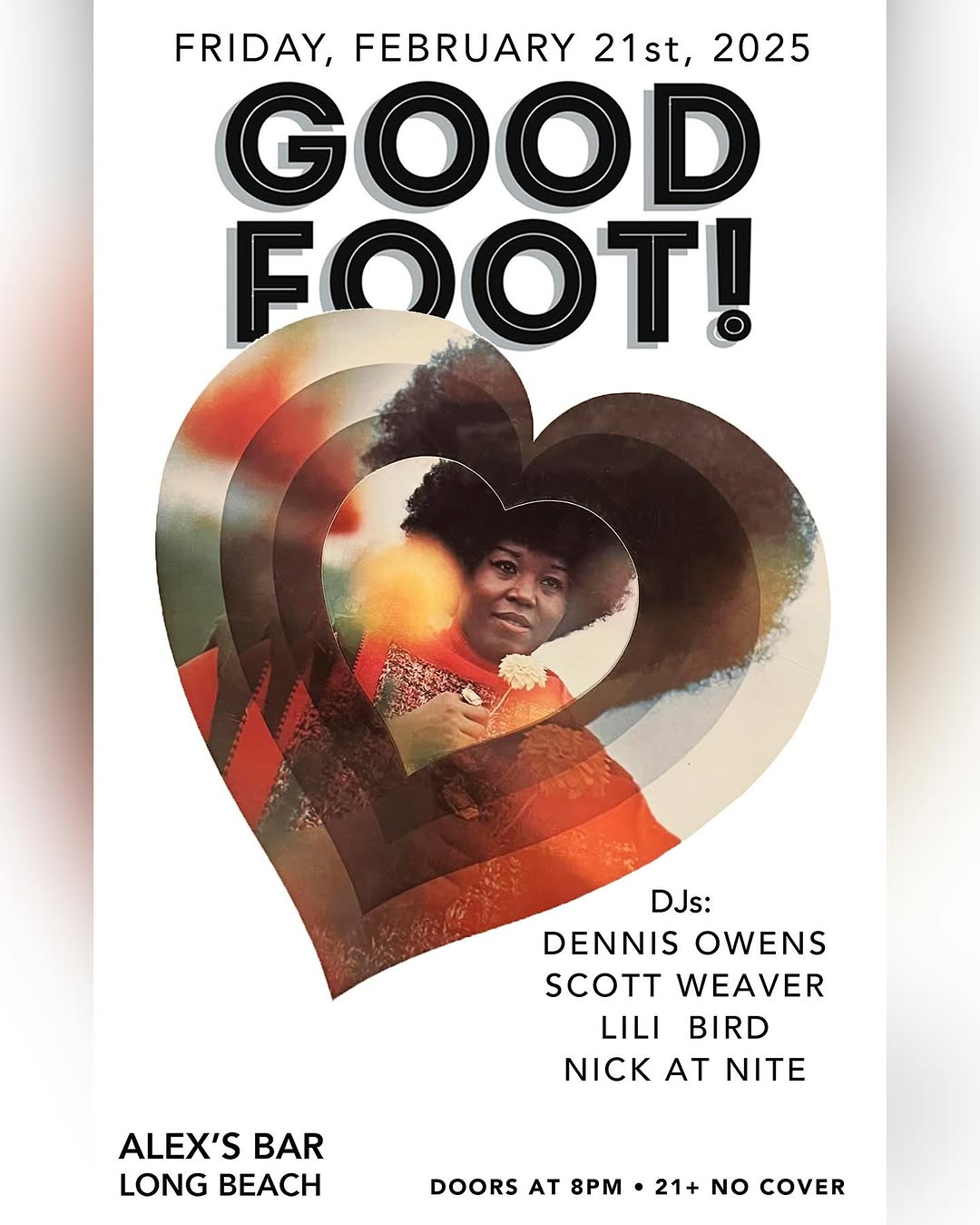 Good Foot flyer, 7 February 2025