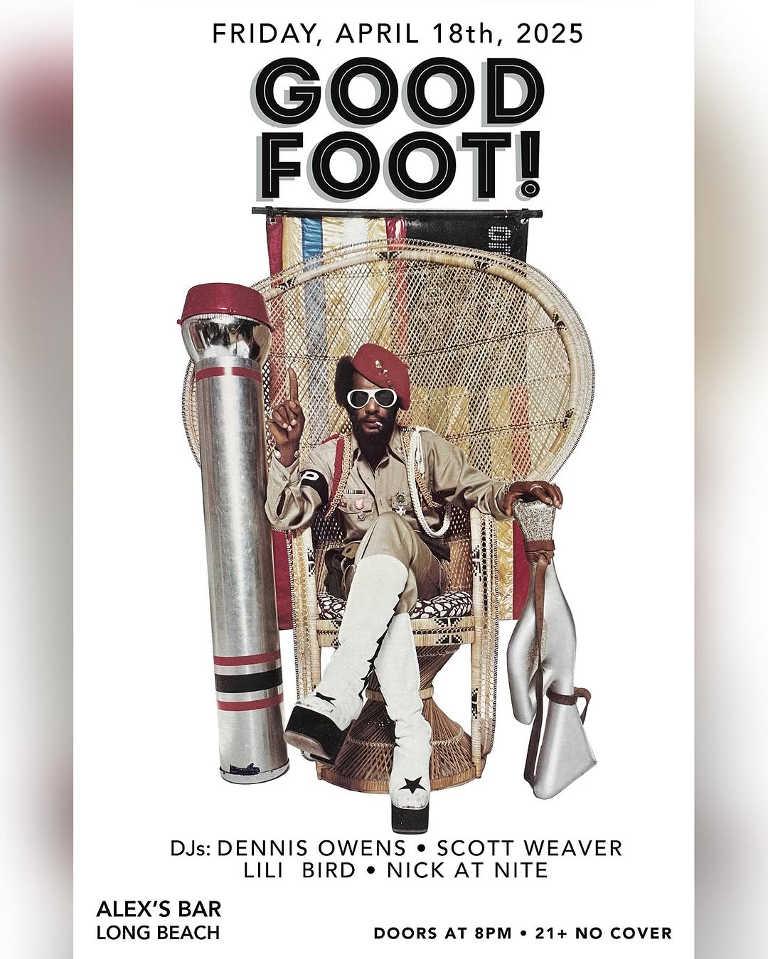 Good Foot flyer, 11 April 2025
