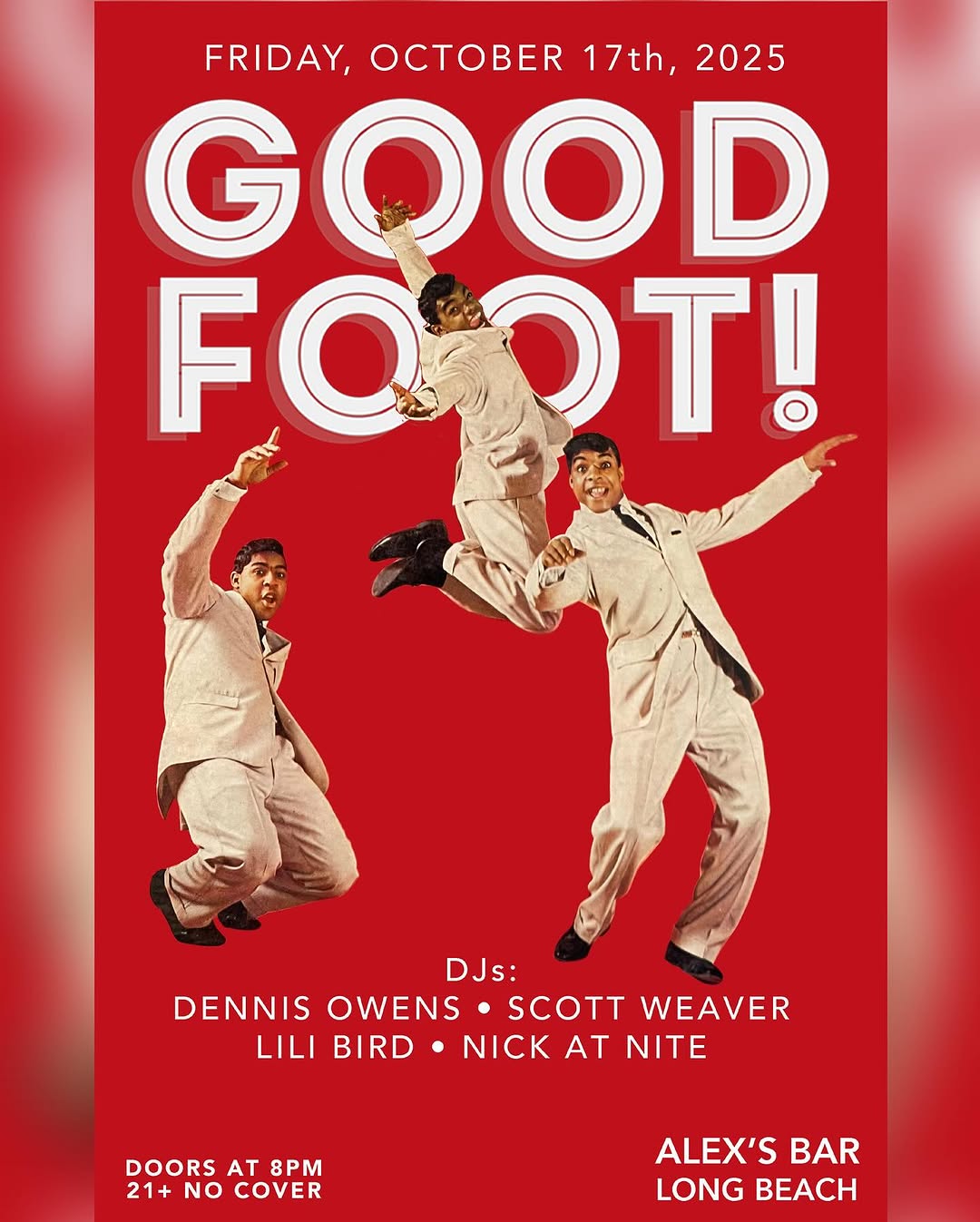 Good Foot flyer, 14 October 2025