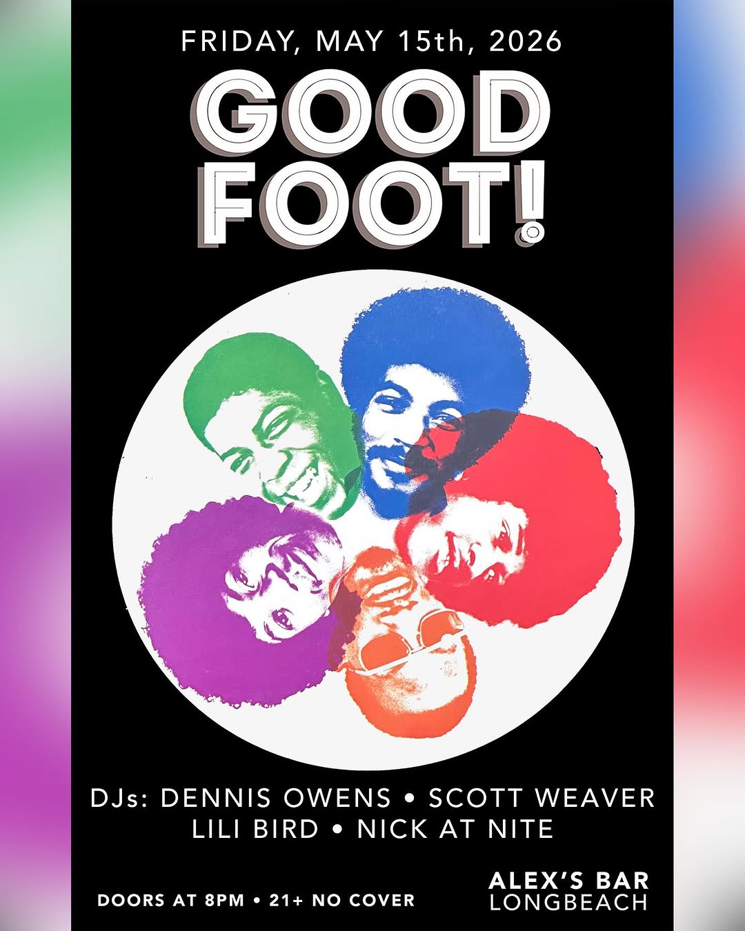 Good Foot flyer, 5 May 2026